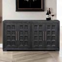 The appearance of Hatton Cross Server In Weathered Black designed by Furniture of America in the modern / contemporary interior design. This weathered black piece of furniture was selected by 1StopBedrooms from Hatton Cross Collection to add a touch of cosiness and style into your home. Sku: FM39011BK-SV. Material: Rubberwood.