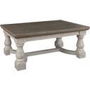 The appearance of Havalance Gray and White Coffee Table designed by Signature Design by Ashley in the transitional interior design. This gray and white piece of furniture  was selected by 1StopBedrooms from Havalance Collection to add a touch of cosiness and style into your home. Sku: T814-1. Material: Wood.