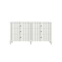 The appearance of Haven Dresser In Warm White designed by A.R.T. in the transitional interior design. This warm white piece of furniture was selected by 1StopBedrooms from Haven Collection to add a touch of cosiness and style into your home. Sku: 339130-2367. Material: Parawood.
