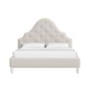 Haven Queen Upholstered Bed In Sundrenched Oak