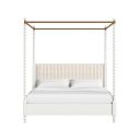 The appearance of Haven Queen Upholstered Canopy Poster Bed In Warm White designed by A.R.T. in the transitional interior design. This warm white piece of furniture was selected by 1StopBedrooms from Haven Collection to add a touch of cosiness and style into your home. Sku: 339135-2367CN;339135-2367FB;339135-2367HB;339135-2367RS. Bed Type: Poster Bed. Material: Wood. Bed Size: Queen.