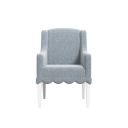 Haven Upholstered Hostess Chair Set of 2 In Warm White and Blue