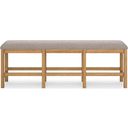 The appearance of Havonplane 72 Inch Counter Height Dining Bench In Brown designed by Signature Design by Ashley in the transitional interior design. This brown piece of furniture was selected by 1StopBedrooms from Havonplane Collection to add a touch of cosiness and style into your home. Sku: D773-09. Material: Fabric.