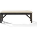 The appearance of Hayden Dining Bench In Slate and Creme designed by Crosley Brands in the modern / contemporary interior design. This slate and creme piece of furniture  was selected by 1StopBedrooms from Hayden Collection to add a touch of cosiness and style into your home. Sku: CF8021-SL. Material: Rubberwood.
