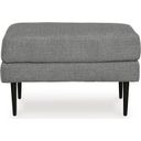 The appearance of Hazela Ottoman In Charcoal designed by Signature Design by Ashley in the modern / contemporary interior design. This charcoal piece of furniture  was selected by 1StopBedrooms from Hazela Collection to add a touch of cosiness and style into your home. Sku: 4110214. Material: Polyester.