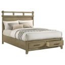 The appearance of Hazlewood 59-Inch Queen Panel Storage Bed In Vineyard Oak designed by Coaster in the rustic / southwestern interior design. This vineyard oak piece of furniture was selected by 1StopBedrooms from Hazlewood Collection to add a touch of cosiness and style into your home. Sku: 207530QB1;207530QB2;207530QB3. Bed Type: Storage Bed. Bed Size: Queen. Material: Engineered Wood.