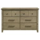 The appearance of Hazlewood 6-Drawer Bedroom Dresser Cabinet In Vineyard Oak designed by Coaster in the rustic / southwestern interior design. This vineyard oak piece of furniture was selected by 1StopBedrooms from Hazlewood Collection to add a touch of cosiness and style into your home. Sku: 207533. Material: Rubberwood.