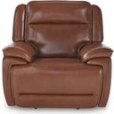 The appearance of Healy Pier Power Recliner In Chocolate designed by Signature Design by Ashley in the modern / contemporary interior design. This chocolate piece of furniture was selected by 1StopBedrooms from Healy Pier Collection to add a touch of cosiness and style into your home. Sku: U1120413. Material: Leather Match.