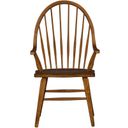 The appearance of Hearthstone Rustic Oak Windsor Back Arm Chair designed by Liberty in the country / farmhouse interior design. This brown piece of furniture was selected by 1StopBedrooms from Hearthstone Collection to add a touch of cosiness and style into your home. Sku: 382-C1000A. Material: Wood.
