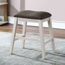 Heidelberg Counter Height Stool Set of 2 In Off-White and Dark Gray