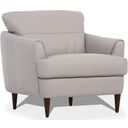 Helena Pearl Gray Leather Accent Chair