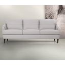 Helena Pearl Gray Leather Sofa