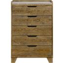 The appearance of Henderson 5-Drawer Bedroom Chest of Drawers In Medium Oak designed by Coaster in the rustic / southwestern interior design. This medium oak piece of furniture was selected by 1StopBedrooms from Henderson Collection to add a touch of cosiness and style into your home. Sku: 222975. Material: MDF.