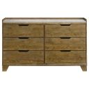 The appearance of Henderson 6-Drawer Bedroom Dresser Cabinet In Medium Oak designed by Coaster in the rustic / southwestern interior design. This medium oak piece of furniture was selected by 1StopBedrooms from Henderson Collection to add a touch of cosiness and style into your home. Sku: 222973. Material: Rubberwood.