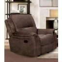 The appearance of Henricus Glider Recliner In Dark Brown designed by Furniture of America in the transitional interior design. This dark brown piece of furniture was selected by 1StopBedrooms from Henricus Collection to add a touch of cosiness and style into your home. Sku: CM9911DB-CH. Material: Fabric.