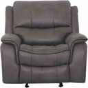 The appearance of Henricus Glider Recliner In Dark Gray designed by Furniture of America in the transitional interior design. This dark gray piece of furniture was selected by 1StopBedrooms from Henricus Collection to add a touch of cosiness and style into your home. Sku: CM9911DG-CH. Material: Fabric.