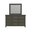 Henrik Dresser and Mirror Set In Grey