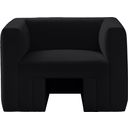 The appearance of Henson Velvet Chair In Black designed by Meridian in the modern / contemporary interior design. This black piece of furniture was selected by 1StopBedrooms from Henson Collection to add a touch of cosiness and style into your home. Sku: 665Black-C. Material: Velvet.
