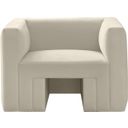 The appearance of Henson Velvet Chair In Cream designed by Meridian in the modern / contemporary interior design. This cream velvet piece of furniture was selected by 1StopBedrooms from Henson Collection to add a touch of cosiness and style into your home. Sku: 665Cream-C. Material: Velvet.