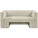 The appearance of Henson Velvet Loveseat In Cream designed by Meridian in the modern / contemporary interior design. This cream velvet piece of furniture was selected by 1StopBedrooms from Henson Collection to add a touch of cosiness and style into your home. Sku: 665Cream-L. Material: Velvet.