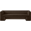 Henson Velvet Sofa In Brown