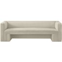 The appearance of Henson Velvet Sofa In Cream designed by Meridian in the modern / contemporary interior design. This cream velvet piece of furniture was selected by 1StopBedrooms from Henson Collection to add a touch of cosiness and style into your home. Sku: 665Cream-S. Material: Velvet.