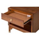 Hepburne Nightstand with USB and LED In Walnut