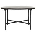 The appearance of Hermas Round Genuine Marble Top Metal Coffee Table In Black and White designed by Coaster in the modern / contemporary interior design. This black/white piece of furniture  was selected by 1StopBedrooms from Hermas Collection to add a touch of cosiness and style into your home. Sku: 710738. Material: MDF.