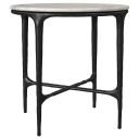 The appearance of Hermas Round Genuine Marble Top Metal End Side Table In Black and White designed by Coaster in the modern / contemporary interior design. This black/white piece of furniture  was selected by 1StopBedrooms from Hermas Collection to add a touch of cosiness and style into your home. Sku: 710737. Material: MDF.