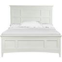 Heron Cove King Panel Bed with Regular Rails In Chalky White
