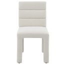 Hettie Side Chair Set of 2 In Beige Boucle