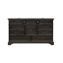 The appearance of Hickory Creek 10 Drawer Dresser In Brown Velvet designed by Pulaski in the traditional interior design. This brown velvet piece of furniture  was selected by 1StopBedrooms from Hickory Creek Collection to add a touch of cosiness and style into your home. Sku: P386100. Material: Hickory Veneer.