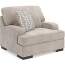 The appearance of High Profile Oversized Chair In Taupe designed by Signature Design by Ashley in the modern / contemporary interior design. This taupe piece of furniture was selected by 1StopBedrooms from High Profile Collection to add a touch of cosiness and style into your home. Sku: 5990223. Material: Polyester.