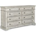 The appearance of Highland Park Rustic Ivory Dresser designed by Steve Silver in the transitional interior design. This ivory piece of furniture was selected by 1StopBedrooms from Highland Park Collection to add a touch of cosiness and style into your home. Sku: HP900DRW. Material: Wood.