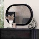 The appearance of Hildesheim Mirror In Black designed by Furniture of America in the modern / contemporary interior design. This black piece of furniture was selected by 1StopBedrooms from Hildesheim Collection to add a touch of cosiness and style into your home. Sku: FM73000BK-M. Material: Acacia.
