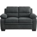 The appearance of Holleman Dark Gray Loveseat designed by Homelegance in the modern / contemporary interior design. This dark gray piece of furniture was selected by 1StopBedrooms from Holleman Collection to add a touch of cosiness and style into your home. Sku: 9333DG-2. Material: Textured.