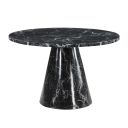 The appearance of Hollis Dining Table With Marble Top In Stone designed by ACME in the modern / contemporary interior design. This stone piece of furniture  was selected by 1StopBedrooms from Hollis Collection to add a touch of cosiness and style into your home. Sku: DN02155-1;DN02155-2. Table Top Shape: Round. Material: Wood. Size: 48".