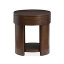 Holloway Oval End Table In Toasted Almond