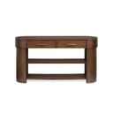 Holloway Oval Sofa Table In Toasted Almond