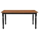 The appearance of Hollyoak Rectangular 63 Inch Wood Dining Table In Walnut designed by Coaster in the country / farmhouse interior design. This walnut piece of furniture was selected by 1StopBedrooms from Hollyoak Collection to add a touch of cosiness and style into your home. Sku: 183041. Material: Wood. Table Top Shape: Rectangular. Size: 35" x 63".