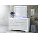 The appearance of Hollywood Hills Dresser In Champagne designed by Glory in the modern / contemporary interior design. This champagne piece of furniture was selected by 1StopBedrooms from Hollywood Hills Collection to add a touch of cosiness and style into your home. Sku: G8180-D. Material: Wood Veneer.