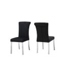 The appearance of Holstebro Black Side Chair Set of 2 In Silver and Black designed by Furniture of America in the modern / contemporary interior design. This silver and black piece of furniture was selected by 1StopBedrooms from Holstebro Collection to add a touch of cosiness and style into your home. Sku: FM37007SB-SC-2PK. Material: Steel.