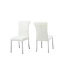The appearance of Holstebro White Side Chair Set of 2 In Silver and White designed by Furniture of America in the modern / contemporary interior design. This silver/white piece of furniture was selected by 1StopBedrooms from Holstebro Collection to add a touch of cosiness and style into your home. Sku: FM37007SW-SC-2PK. Material: Steel.