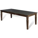 The appearance of Homestead Dark Brown Extendable Dining Table designed by Sunny Designs in the transitional interior design. This tobacco piece of furniture was selected by 1StopBedrooms from Homestead Collection to add a touch of cosiness and style into your home. Sku: 1012TL2. Table Top Shape: Rectangular. Size: 42" x 90". Material: Solid Wood.
