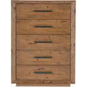 The appearance of Hooker Furniture Big Sky 5-Drawer Chest In Medium Wood 6700-90010-80 designed by Hooker in the transitional interior design. This medium wood piece of furniture was selected by 1StopBedrooms from Big Sky Collection to add a touch of cosiness and style into your home. Sku: 6700-90010-80. Material: Hickory.