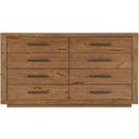 The appearance of Hooker Furniture Big Sky 8-Drawer Dresser In Medium Wood designed by Hooker in the transitional interior design. This medium wood piece of furniture was selected by 1StopBedrooms from Big Sky Collection to add a touch of cosiness and style into your home. Sku: 6700-90002-80. Material: Hickory.