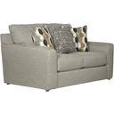 The appearance of Hooten Loveseat In Nickel designed by Jackson in the traditional interior design. This nickel piece of furniture was selected by 1StopBedrooms from Hooten Collection to add a touch of cosiness and style into your home. Sku: 328802184218207848. Material: Fabric.