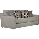 The appearance of Hooten Sofa In Nickel designed by Jackson in the traditional interior design. This nickel piece of furniture was selected by 1StopBedrooms from Hooten Collection to add a touch of cosiness and style into your home. Sku: 328803184218207848. Material: Fabric.