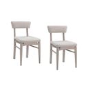 The appearance of Horizons Dining Chair Set of 2 In Cerused White Oak designed by Bassett Mirror Company in the modern / contemporary interior design. This white oak piece of furniture was selected by 1StopBedrooms from Horizons Collection to add a touch of cosiness and style into your home. Sku: 2533-DR-800-2. Material: Wood.
