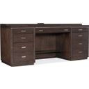 The appearance of House Blend Computer Credenza designed by Hooker in the transitional interior design. This dark wood piece of furniture was selected by 1StopBedrooms from Work Your Way Collection to add a touch of cosiness and style into your home. Sku: 5892-10464-85. Material: Ash Veneer.